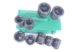 JONNESWAY - S03A8209S - HER-JW-2986 -  - CUBOS Y ACCESORIOS -  - JUEGO DE CUBOS IMPACTO ESPIGA 1" PULGADAS 9 PIEZAS