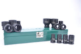 JONNESWAY - S03A4414S - HER-JW-2971 -  - CUBOS Y ACCESORIOS -  - JUEGO DE CUBOS IMPACTO ESPIGA 1/2" 6 PUNTOS 3/8"-1.1/4" 14 PIEZAS