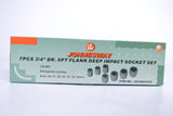 JONNESWAY - S03AD6107S - HER-JW-2981 -  - CUBOS Y ACCESORIOS -  - JUEGO DE CUBOS IMPACTO LARGO ESPIGA 3/4" 6 PUNTOS 26-38 MM 7 PIEZAS