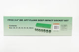 JONNESWAY - S03AD6107S - HER-JW-2981 -  - CUBOS Y ACCESORIOS -  - JUEGO DE CUBOS IMPACTO LARGO ESPIGA 3/4" 6 PUNTOS 26-38 MM 7 PIEZAS