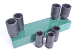 JONNESWAY - S03AD6107S - HER-JW-2981 -  - CUBOS Y ACCESORIOS -  - JUEGO DE CUBOS IMPACTO LARGO ESPIGA 3/4" 6 PUNTOS 26-38 MM 7 PIEZAS