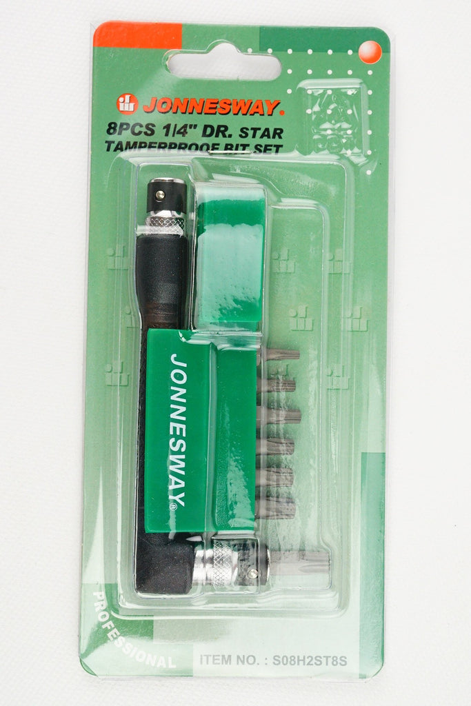 JONNESWAY - S08H2ST8S - HER-JW-2108 - HERRAMIENTA MANUAL - DESATORNILLADORES - JUEGOS DESATORNILLADORES Y PUNTAS - JUEGO DE PUNTAS TORX CON RATCHET T10 A T40