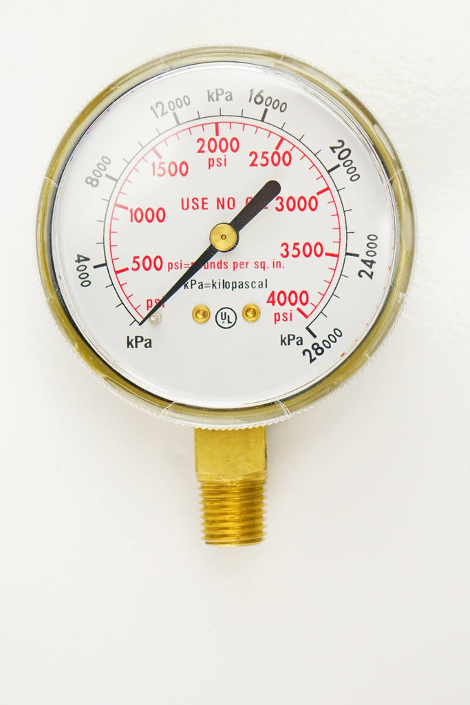 TOTAL WELDING - '25621 - SLD-IO-1063 - SOLDADURA - ACCESORIOS PARA EQUIPOS OXIACETILENO - MANOMETROS - MANOMETRO PARA OXIGENO NPT 63 MM - 4000 PSI 1/4" - 4000 PSI 1/4"