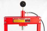 TOTAL TOOLS - JMSP-9120A - ATH-TT-1011 -  - PRENSAS -  - PRENSA HIDRAULICA DE PIE 20 TONELADAS CON PISTON MANOMETRO BOMBA MANUAL