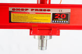 TOTAL TOOLS - JMSP-9120A - ATH-TT-1011 -  - PRENSAS -  - PRENSA HIDRAULICA DE PIE 20 TONELADAS CON PISTON MANOMETRO BOMBA MANUAL