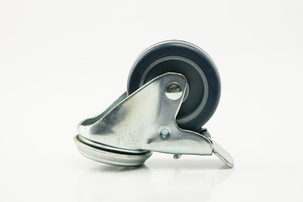 TENTE - 1477 PAO 075 P30-11 - CRT-TN-1020 - CARGA Y RODAMIENTO - RUEDAS -  - RUEDA DE POLIURETANO GRIS BLANDO CON AGUJERO GIRATORIO Y FRENO - 50 MM, 40 KG - 50 MM, 40 KG