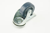 TENTE - 1477 PAO 100 P30-11 - CRT-TN-1021 -  - RUEDAS -  - RUEDA DE POLIURETANO GRIS BLANDO CON AGUJERO GIRATORIO Y FRENO - 50 MM, 40 KG - 50 MM, 40 KG