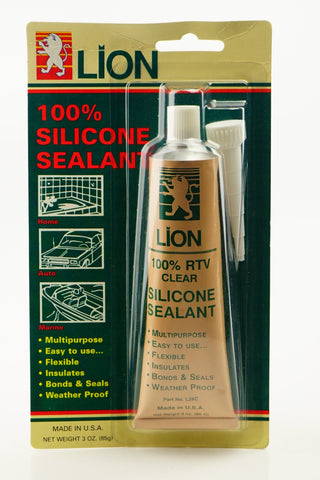 LION - L-26C - ATC-LN-1026 - AUTOMOTRIZ CONSUMIBLES - ADHESIVOS, PEGAMENTOS Y EPOXICOS, SILICONES - SILICONES - SILICON AUTOMOTRIZ TRANSPARENTE 3 OZ