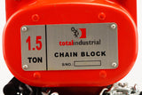 TOTAL INDUSTRIAL - HSZ-A622-1.5 A - CRT-TI-1009 -  - TACKLES, WINCHES Y POLIPASTOS -  - TECLE MANUAL 1.5 TONELADAS